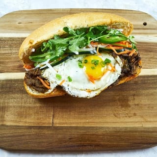 Loaded Steak & Egg Banh Mi
