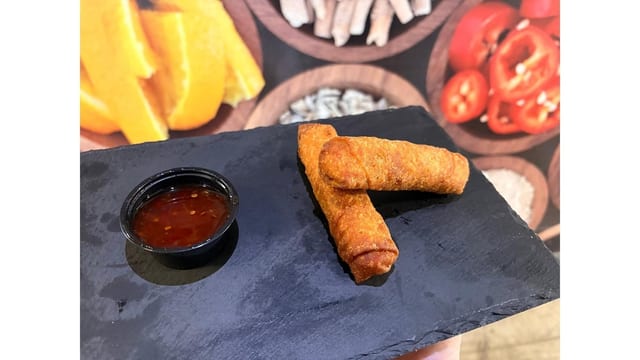 Crunchy Boudin Egg Rolls (2pcs).