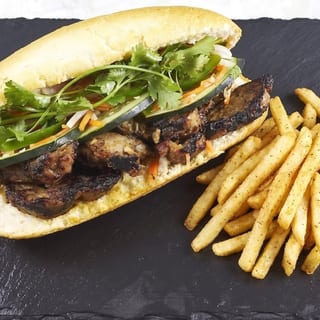 Lemongrass Grilled Pork Banh Mi Combo W/ Fries