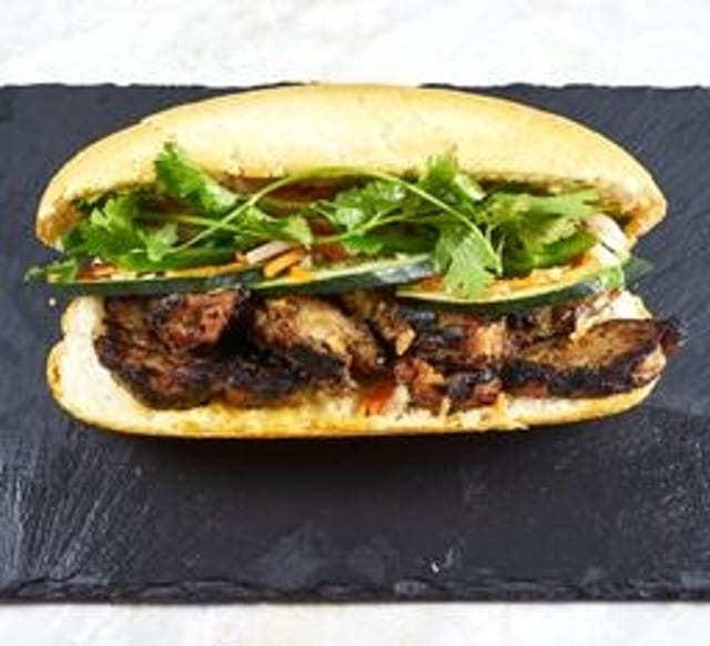 Charred Lemongrass Pork Banh Mi.